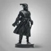 Chatrapati Shivaji Maharaj Sculpture 7 Inches - Black