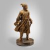 Chatrapati Shivaji Maharaj Sculpture 7 Inches - Copper