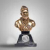 Chatrapati Shivaji maharaj sculpture (half body) - Copper