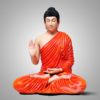 Gautam Buddha Sculpture - Multicolour