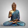 Gautam Buddha Sculpture 15 Inches - Copper