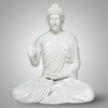 Gautam Buddha Sculpture - White