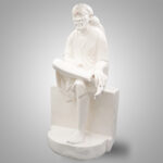 Handcrafted Shree Saibaba sculpture in white