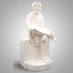 Handcrafted Shree Saibaba sculpture in white