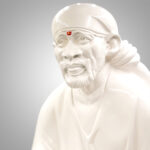 Handcrafted Shree Saibaba sculpture in white