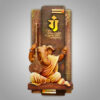 Ganesha Wall Mural - Brown