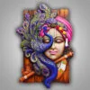 Krishna Wall Mural - Multicolour