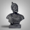 Chatrapati Shivaji maharaj sculpture (half body) - Black