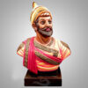 Chatrapati Shivaji maharaj sculpture (half body) - Multicolour