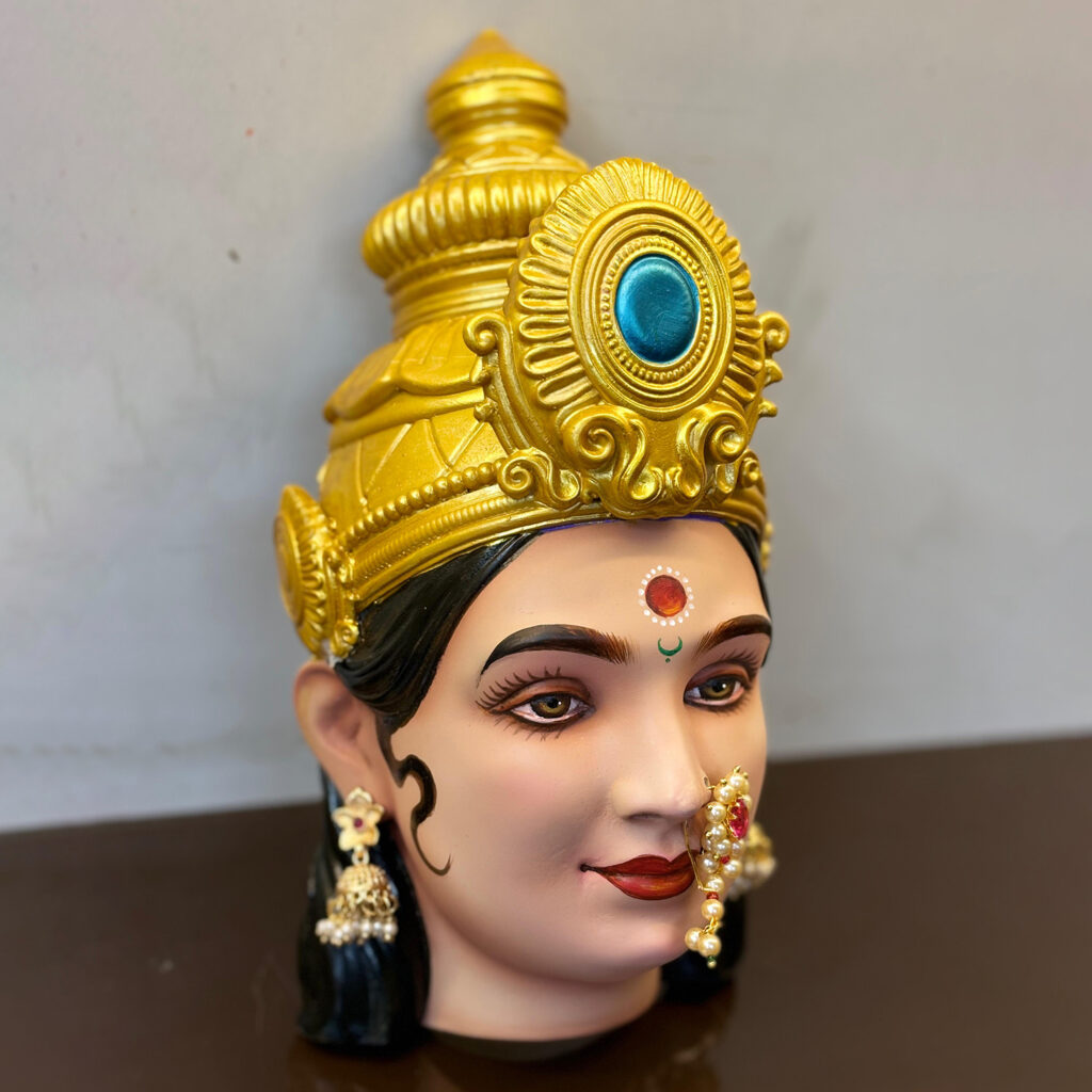 Handcrafted Devi Mukhvta sculpture